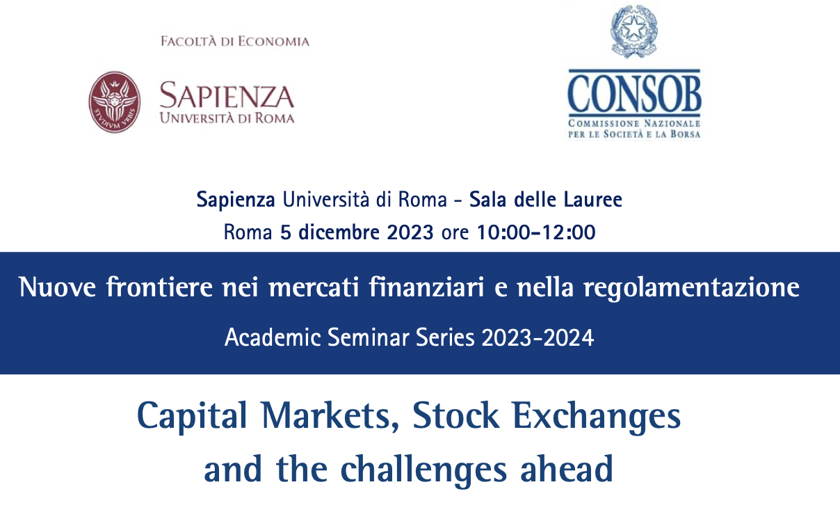 Capital Markets, Stock Exchanges and the challenges ahead